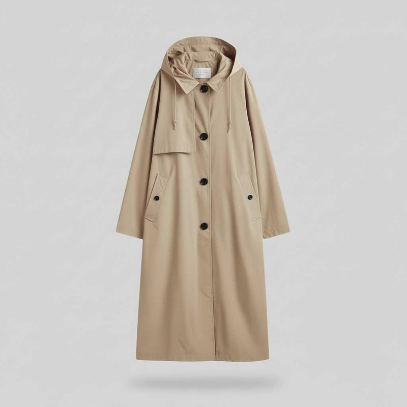 Long Trench Coat Women | Stylish Winter Coat for Cold Weather