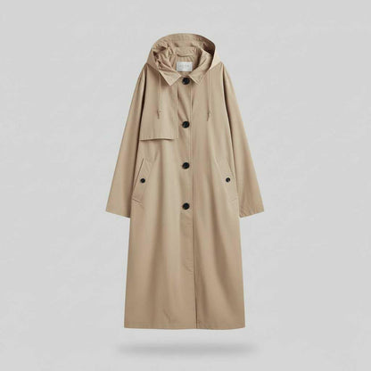 Long Trench Coat Women | Stylish Winter Coat for Cold Weather
