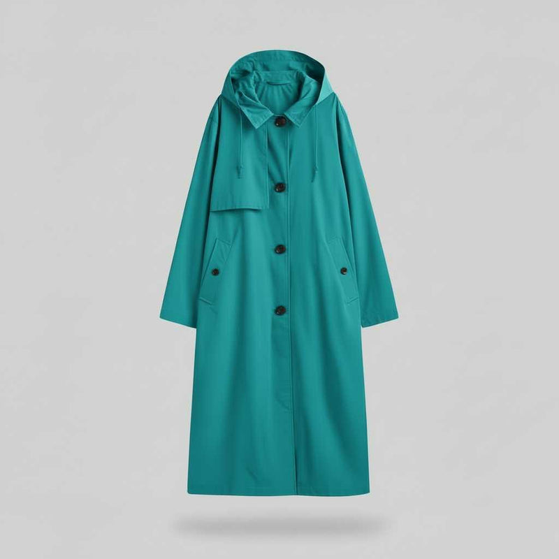 Long Trench Coat Women | Stylish Winter Coat for Cold Weather