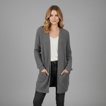 Cozy Black Cardigan | Women's Long Layering Sweater