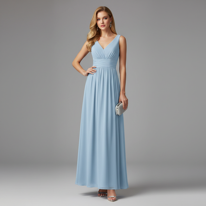 Elegant V-Neck Maxi Dress | Women's Summer & Formal Dress