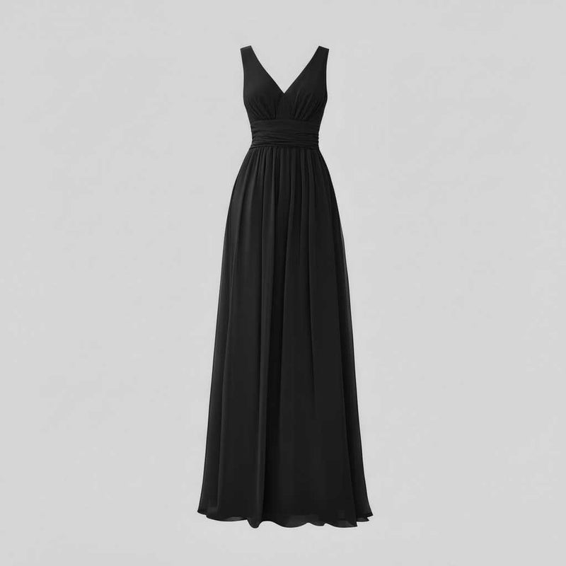 Elegant V-Neck Maxi Dress | Women's Summer & Formal Dress
