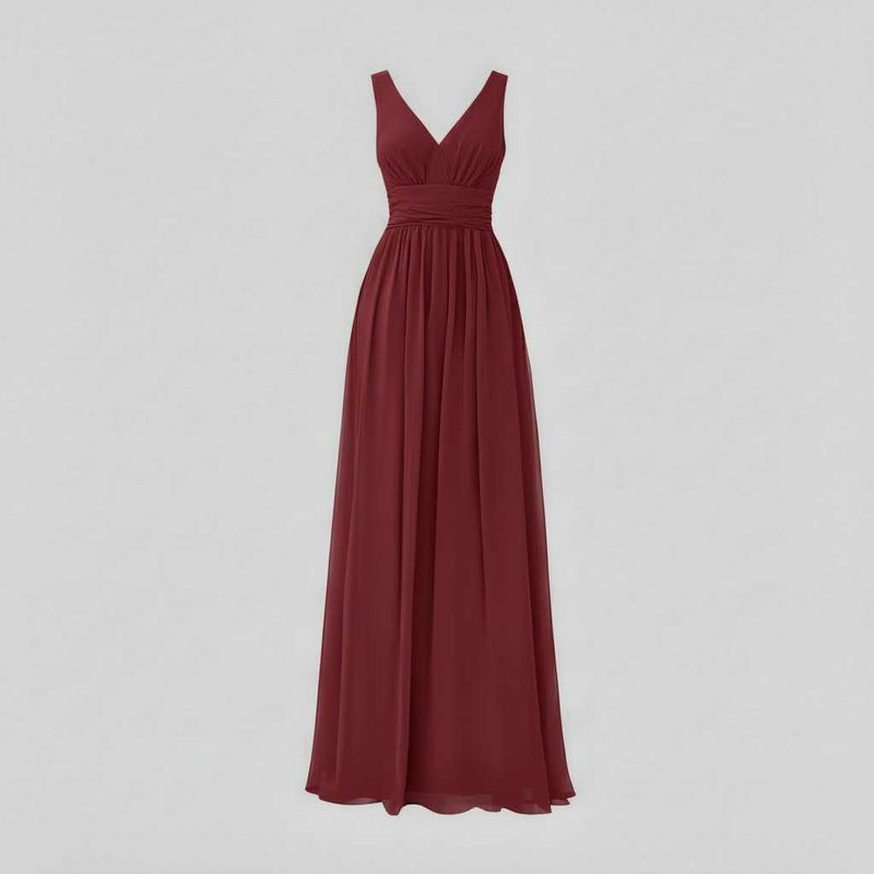 Elegant V-Neck Maxi Dress | Women's Summer & Formal Dress