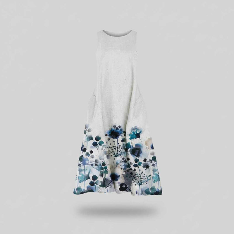 Floral Midi Dress | Women's Summer Dress A-Line Style