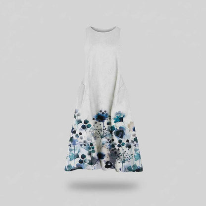 Floral Midi Dress | Women's Summer Dress A-Line Style