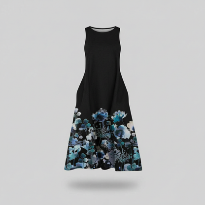 Floral Midi Dress | Women's Summer Dress A-Line Style