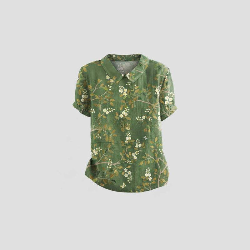 Vintage Floral Blouse | Women's Summer Top