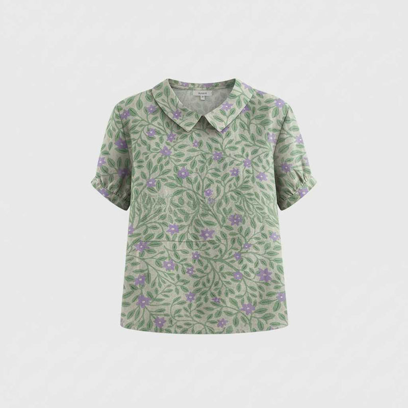 Vintage Floral Blouse | Women's Summer Top