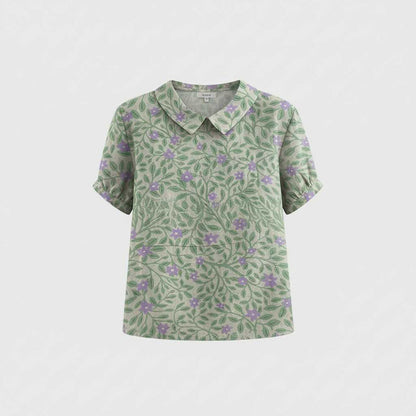 Vintage Floral Blouse | Women's Summer Top