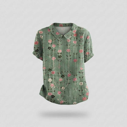 Vintage Floral Blouse | Women's Summer Top