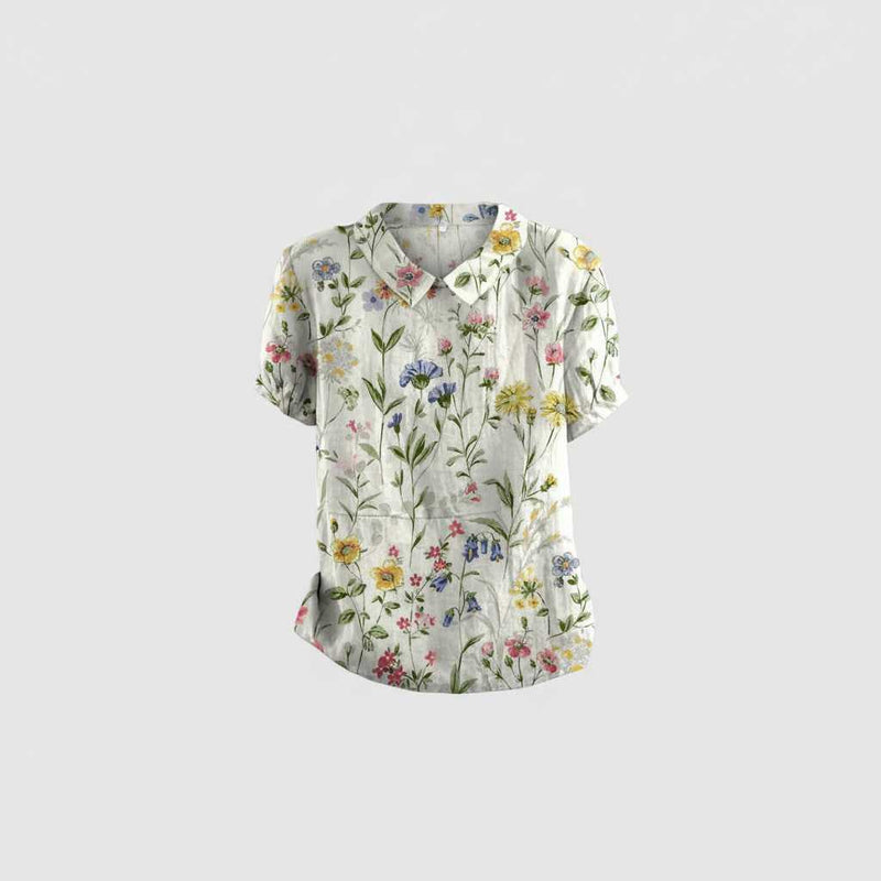 Vintage Floral Blouse | Women's Summer Top