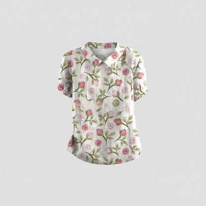 Vintage Floral Blouse | Women's Summer Top