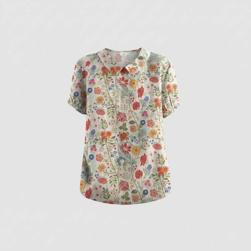 Vintage Floral Blouse | Women's Summer Top