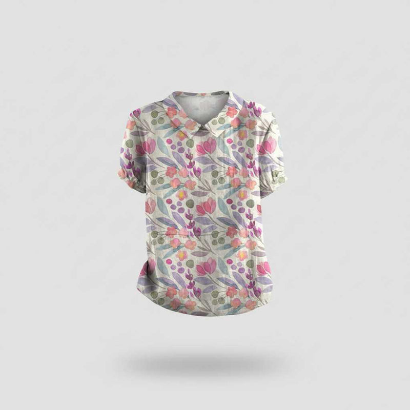 Vintage Floral Blouse | Women's Summer Top