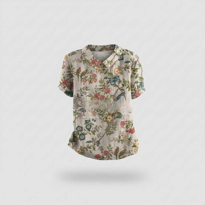 Vintage Floral Blouse | Women's Summer Top