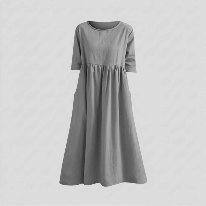 Relaxed Fit Midi Dress | Women's Summer Dress