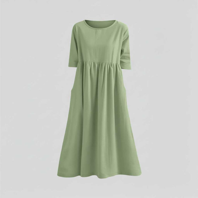 Relaxed Fit Midi Dress | Women's Summer Dress