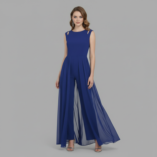 Sleeveless Wide Leg Jumpsuit | Women's Jumpsuit Summer Fashion