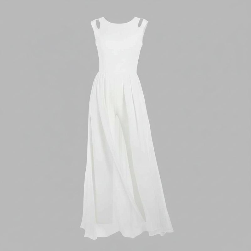 Sleeveless Wide Leg Jumpsuit | Women's Jumpsuit Summer Fashion