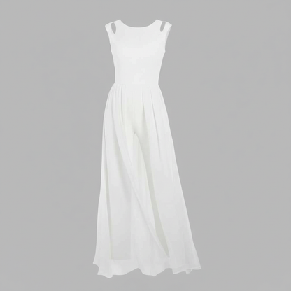 Sleeveless Wide Leg Jumpsuit | Women's Jumpsuit Summer Fashion