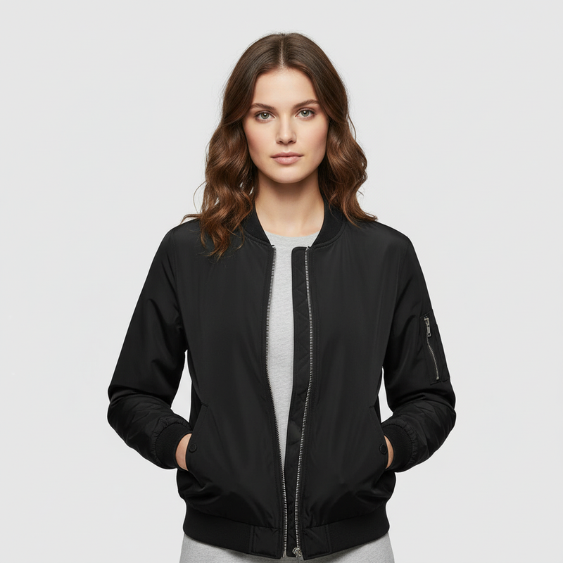 Women's Short Bomber Jacket | Stylish Women's Coats