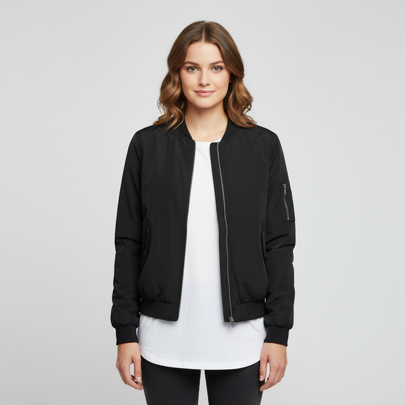 Women's Short Bomber Jacket | Stylish Women's Coats