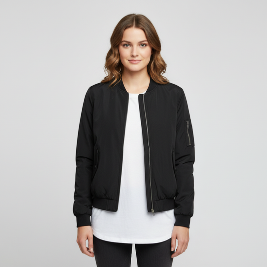 Women's Short Bomber Jacket | Stylish Women's Coats