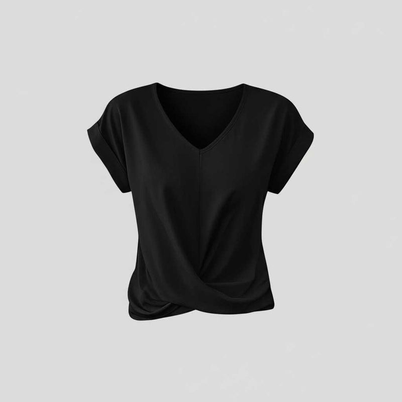 V-Neck Twist Detail Top | Women's Blouse for Summer