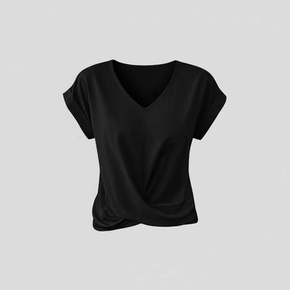 V-Neck Twist Detail Top | Women's Blouse for Summer