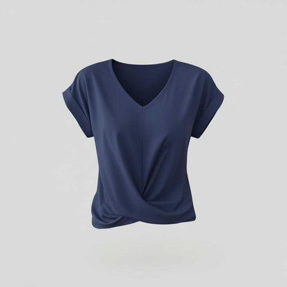 V-Neck Twist Detail Top | Women's Blouse for Summer